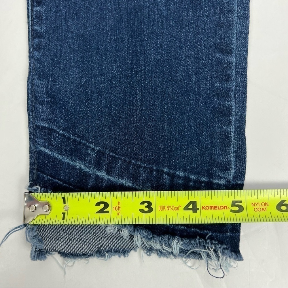 Old Navy Rockstar Women’s Blue Jeans Sz 4 Dark Wash Mid-Rise Stretch Distressed - Picture 12 of 12